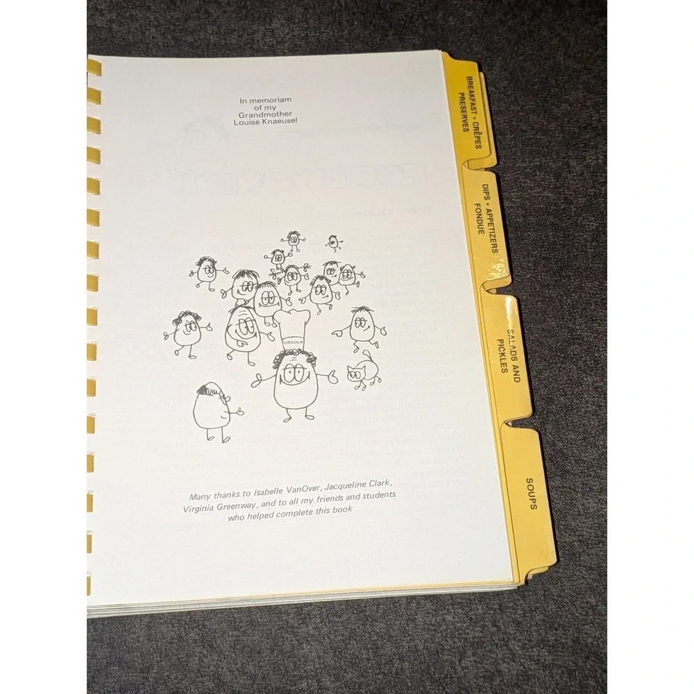 Vintage 1979 Ursula's Cookbook Ursula's Cooking School Atlanta Georgia Spiral
